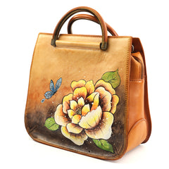 Sifino Geanta dama cognac floral F8186 MD4727