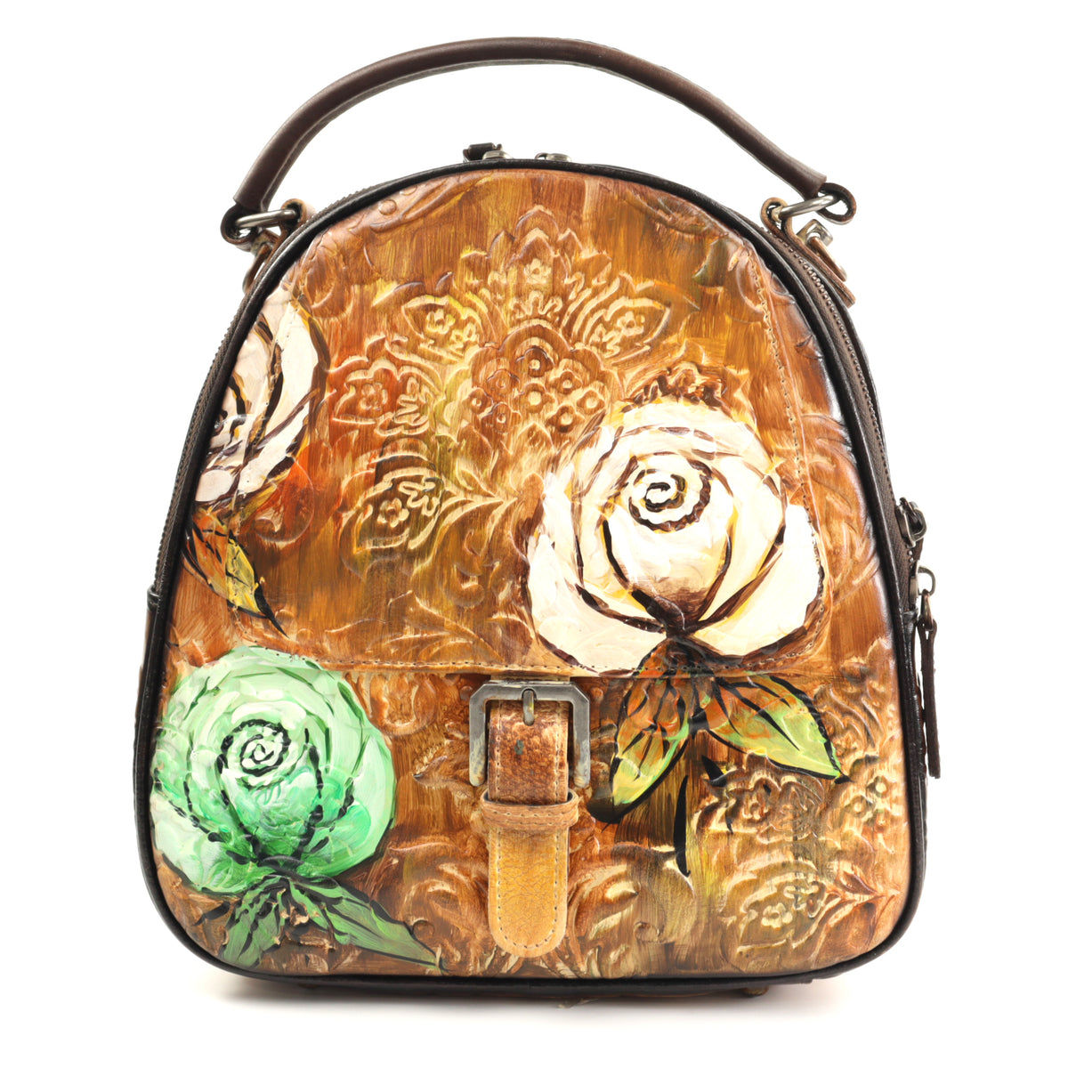 Sifino Rucasac dama maro floral F8458 MD4730