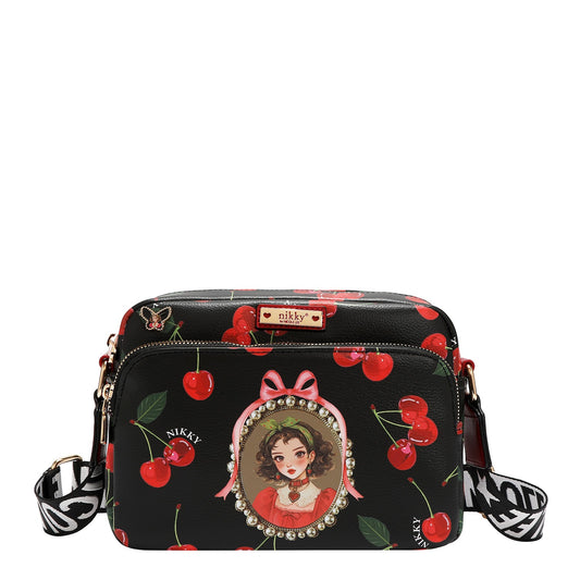 Nikky Banduliera dama CHERRY LIPS BLACK NK13118 MD4789