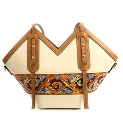 Feeling Geanta dama crem multicolor FEEL3 MD5050