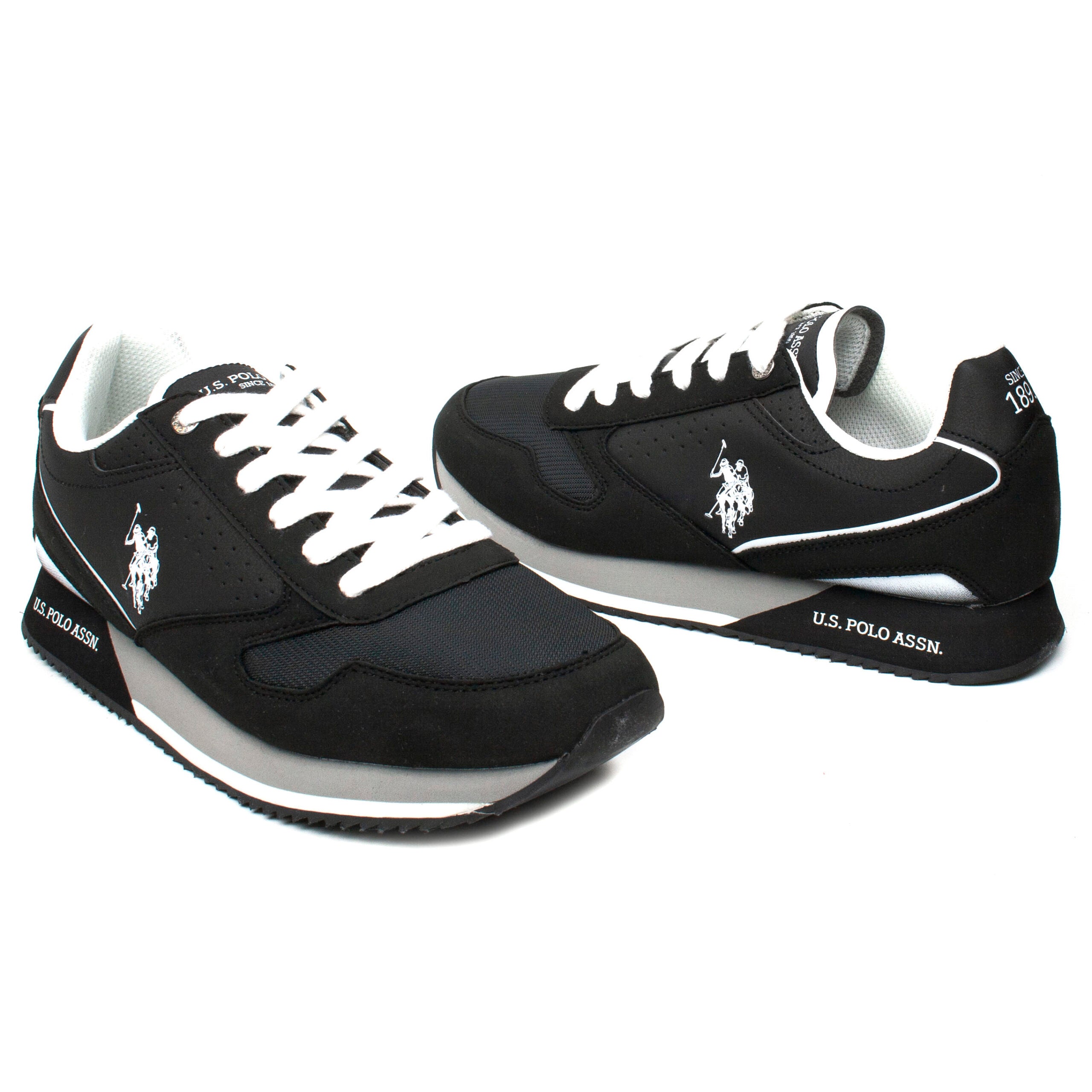 Polo pantofi sport barbati nobil negru IB2107-NG