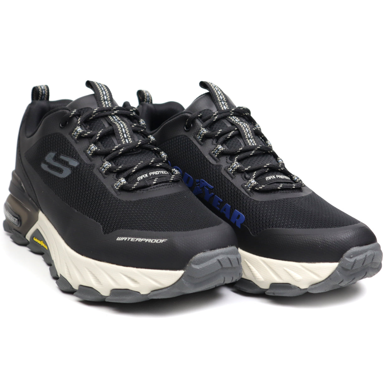 Skechers Pantofi barbati waterproof 237304 Max Protect Fast Track BLACK/GRAY IB2304-BKGY