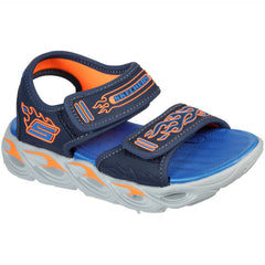 Skechers Sandale copii baieti THERMO SPLASH HEAT FLO 400109L NAVY/ORANGE ICB0056-NVOR