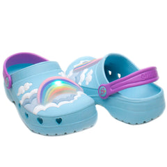 Skechers Papuci copii fete 308027N bleu ICF0050-BLU