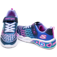 Skechers Pantofi lights copii fete 302312L bleumarin ICF0051-BLM