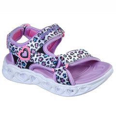 Skechers Sandale copii fete HEART LIGHTS SANDAL SAVVY CAT 302090L WMLT ICF0066-WMLT