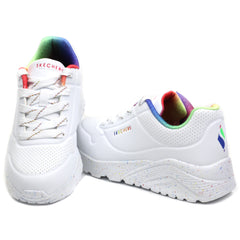 Skechers Pantofi copii fete sport Uno Lite 310456L WHITE/MULTICOLOR ICF0074-WMLT