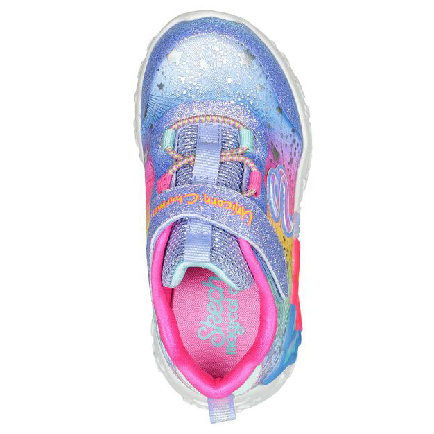 Skechers Pantofi copii sport fete UNICORN CHARMER 302681N BLUE/MUTICOLOR ICF0075-BLMT