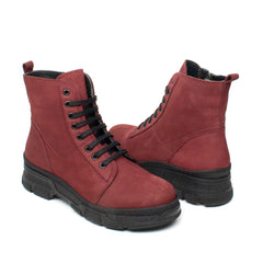 Caspian ghete dama bordo nubuk ID1765-BRDN