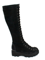 Caspian cizme dama negru velur ID1856-NGV