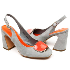 Epica pantofi dama gri velur ID2058-GRIV