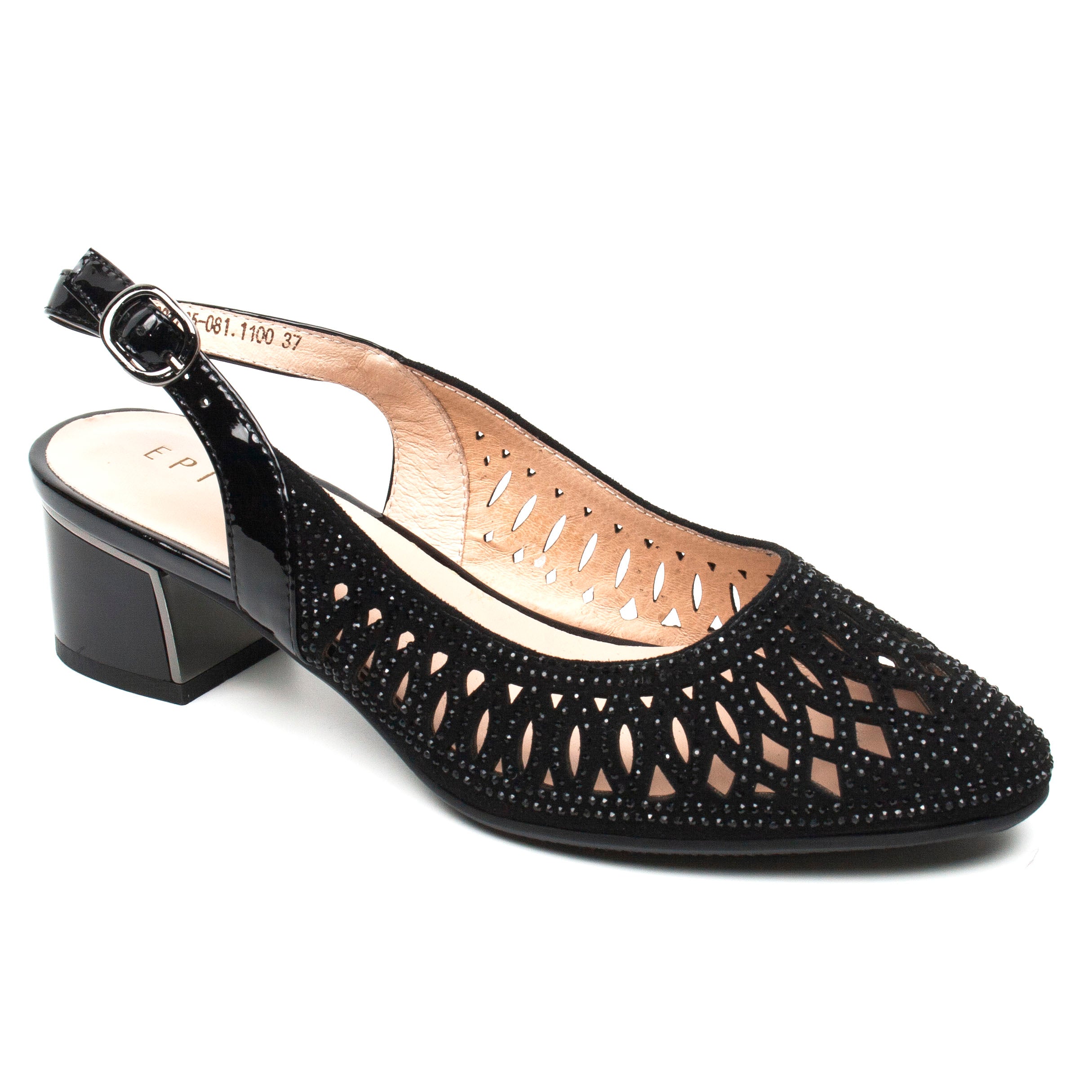 Epica pantofi dama negru velur ID2059-NGV