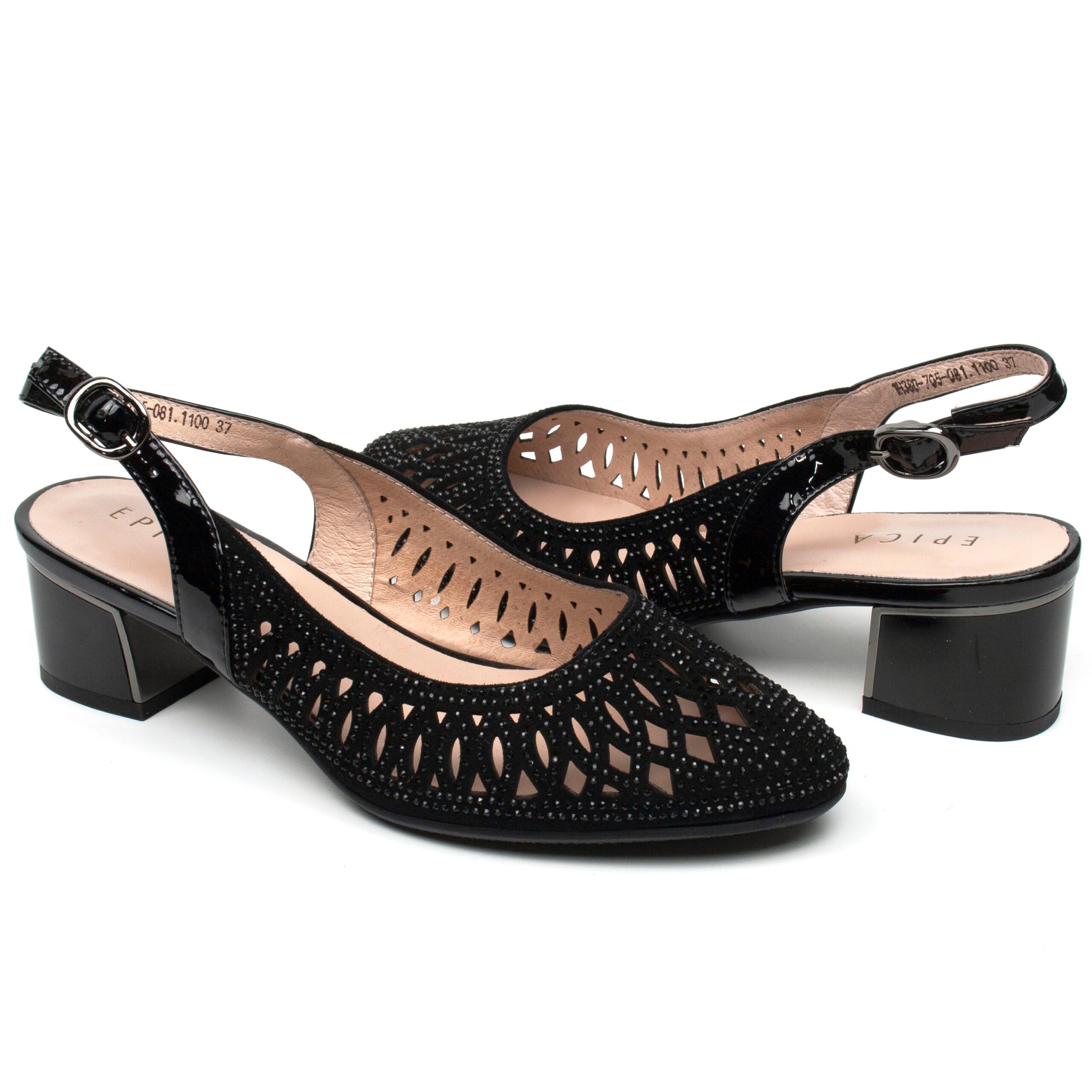 Epica pantofi dama negru velur ID2059-NGV