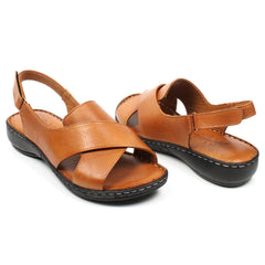Pass Collection sandale dama cognac ID2103-CGN