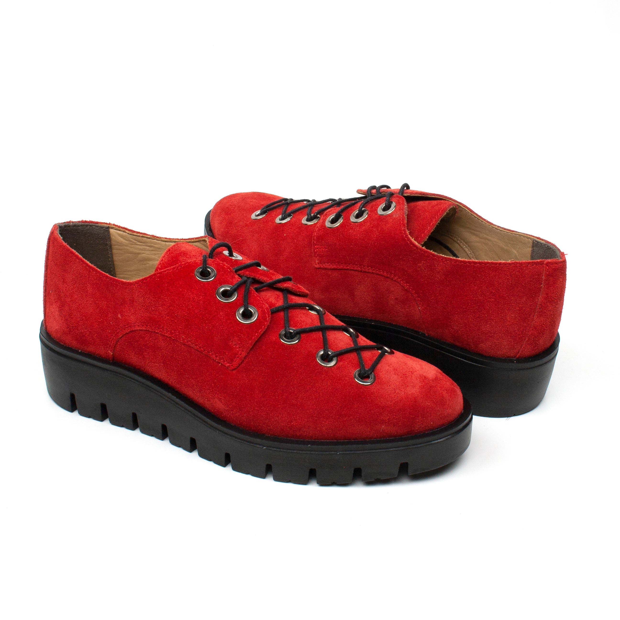 Osso Pantofi dama rosu velur ID2182-RSV