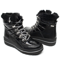 Caprice ghete dama black comb tex negru ID2247-NG