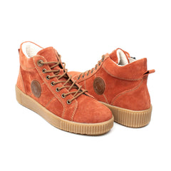 Remonte ghete dama,Zip Up Ankle Boots maro velur ID2248-MAROV