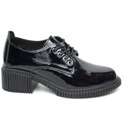 Pass Collection Pantofi dama J8B21601 01 L negru lac ID2283-NGL