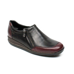 Rieker pantofi dama bordo negru ID2364-NG