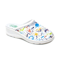 Max Relax Saboti medicinali dama alb+multicolor ID2380-ALB.MCL