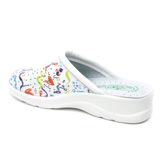 Max Relax Saboti medicinali dama alb+multicolor ID2380-ALB.MCL