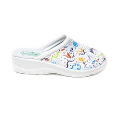 Max Relax Saboti medicinali dama alb+multicolor ID2380-ALB.MCL