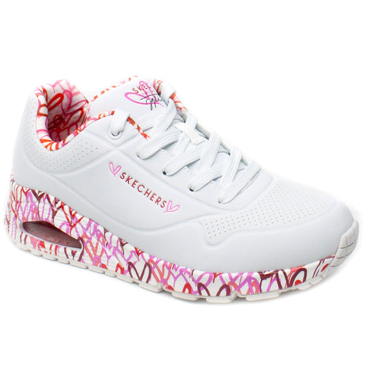 Skechers Pantofi dama sport 155506 alb+multicolor ID2400-ALB.MCL