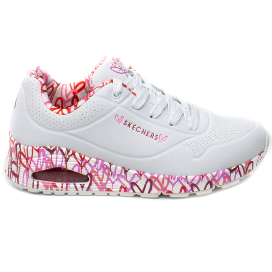 Skechers Pantofi dama sport 155506 alb+multicolor ID2400-ALB.MCL