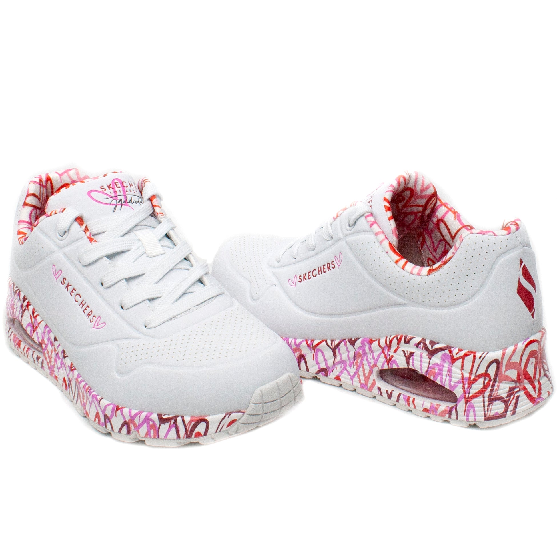 Skechers Pantofi dama sport 155506 alb+multicolor ID2400-ALB.MCL