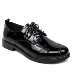 Pass Collection pantofi dama  negru lac ID2452-NGL