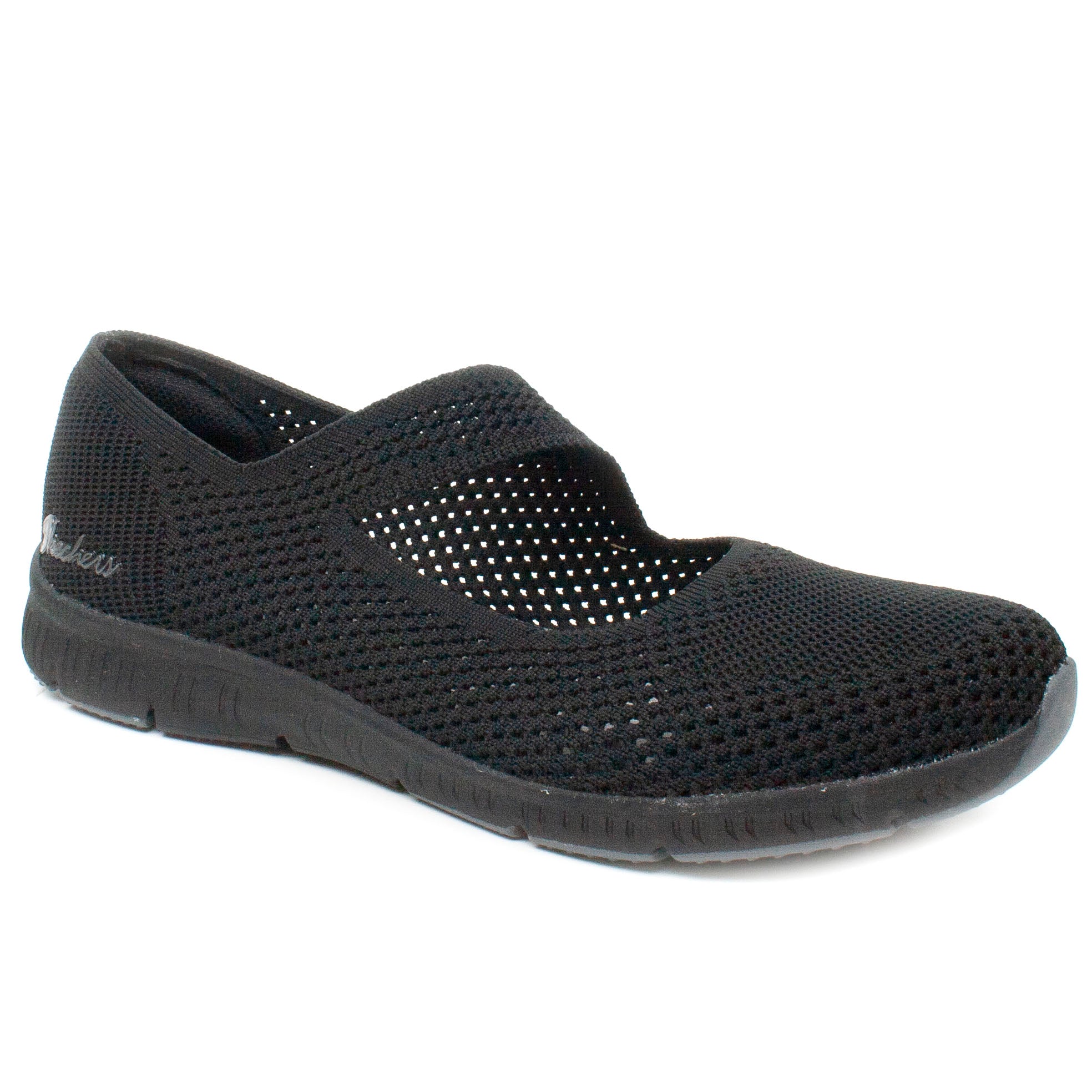 Skechers Pantofi dama perforati 100349 negru ID2523-NG