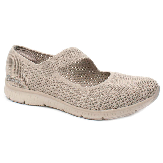 Skechers pantofi dama perforati 100349 taupe ID2523-TPE