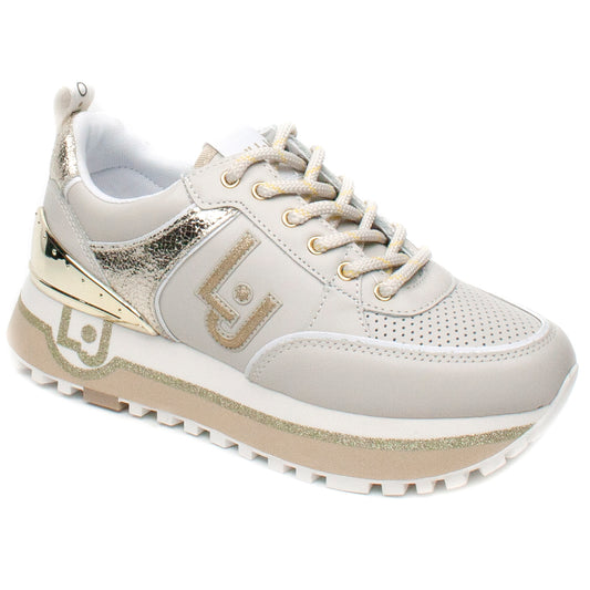 Liu Jo Sneaker dama MAXI WONDER 20 BA2055PX100S1851 bej auriu ID2831-BEJAU