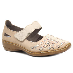 Rieker Pantofi dama primavara 41369 60 bej ID2943-BEJ