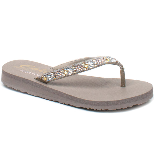 Skechers Papuci dama 119283 TAUPE ID3013-TPE