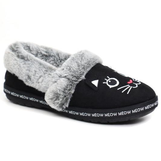 Skechers Papuci dama TOO COZY MEOW 33355 negru ID3187-NG