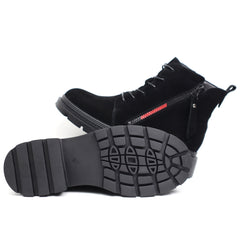 Formazione Ghete dama 1027 8N negru velur ID3227-NGV