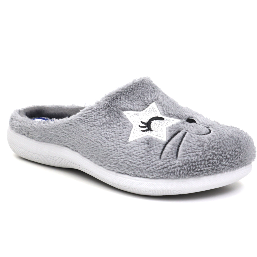 Inblu Papuci dama casa EC85 gri ID3261-GRI