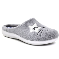 Inblu Papuci dama casa EC85 gri ID3261-GRI