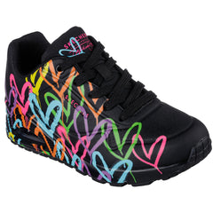 Skechers Pantofi dama sport UNO HIGHLIGHT LOVE 177981 negru+multicolor ID3264-NG.MCL