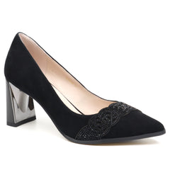 Epica Pantofi dama K3K320049 01 I negru velur ID3273-NGV