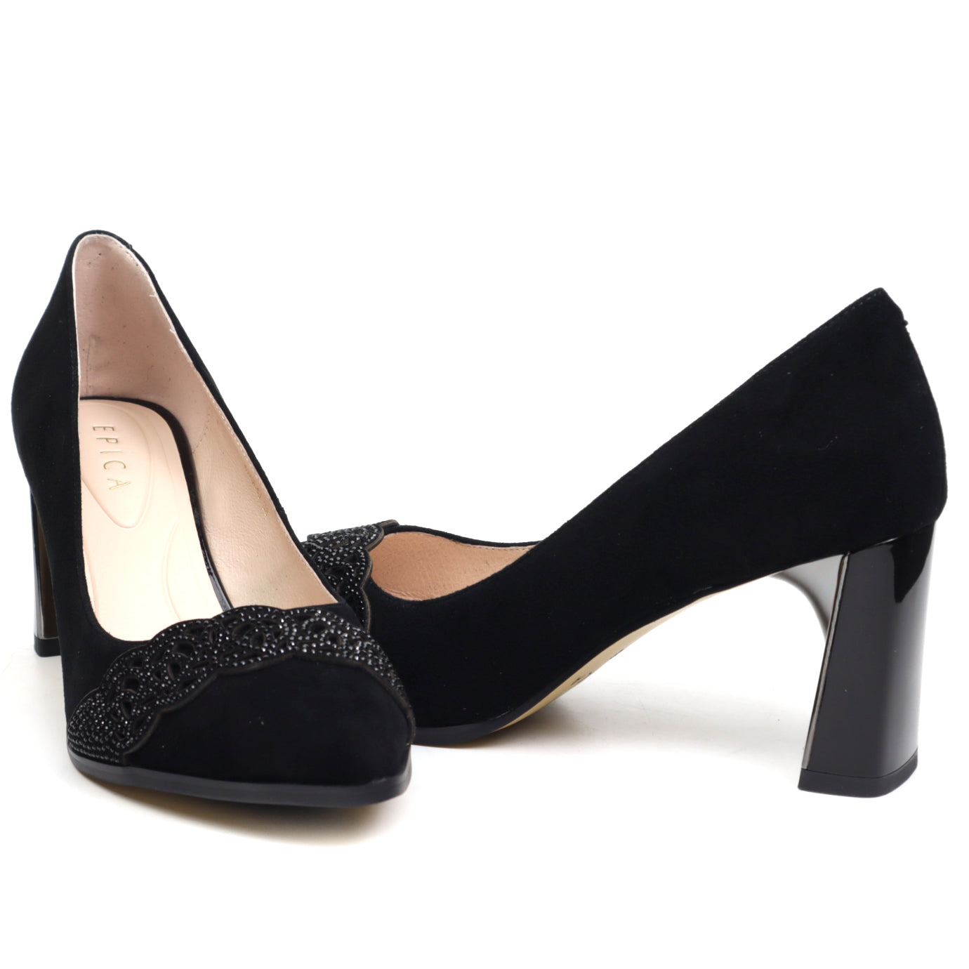 Epica Pantofi dama K3K320049 01 I negru velur ID3273-NGV