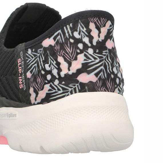 Skechers Pantofi dama sport GO WALK 124626 BLACK/PINK ID3410-BKPK