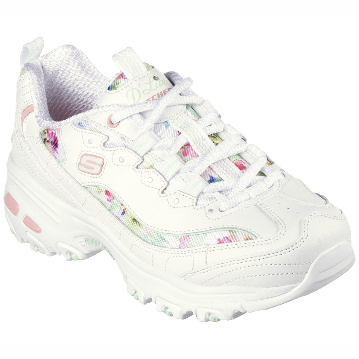 Skechers Pantofi dama sport D'LITES 149794 WHITE/MULTICOLOUR ID3418-WMLT