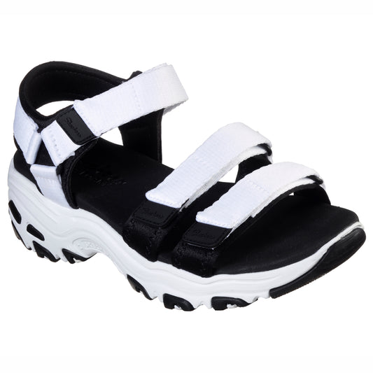 Skechers Sandale dama D'LITES FRESH CATCH 31514 WHITE/BLACK ID3491-WBK