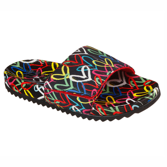 Skechers Papuci dama POP UPS 2.0 LOVE & SUMMER 113613 BLACK/MULTICOLOR ID3496-BKMT