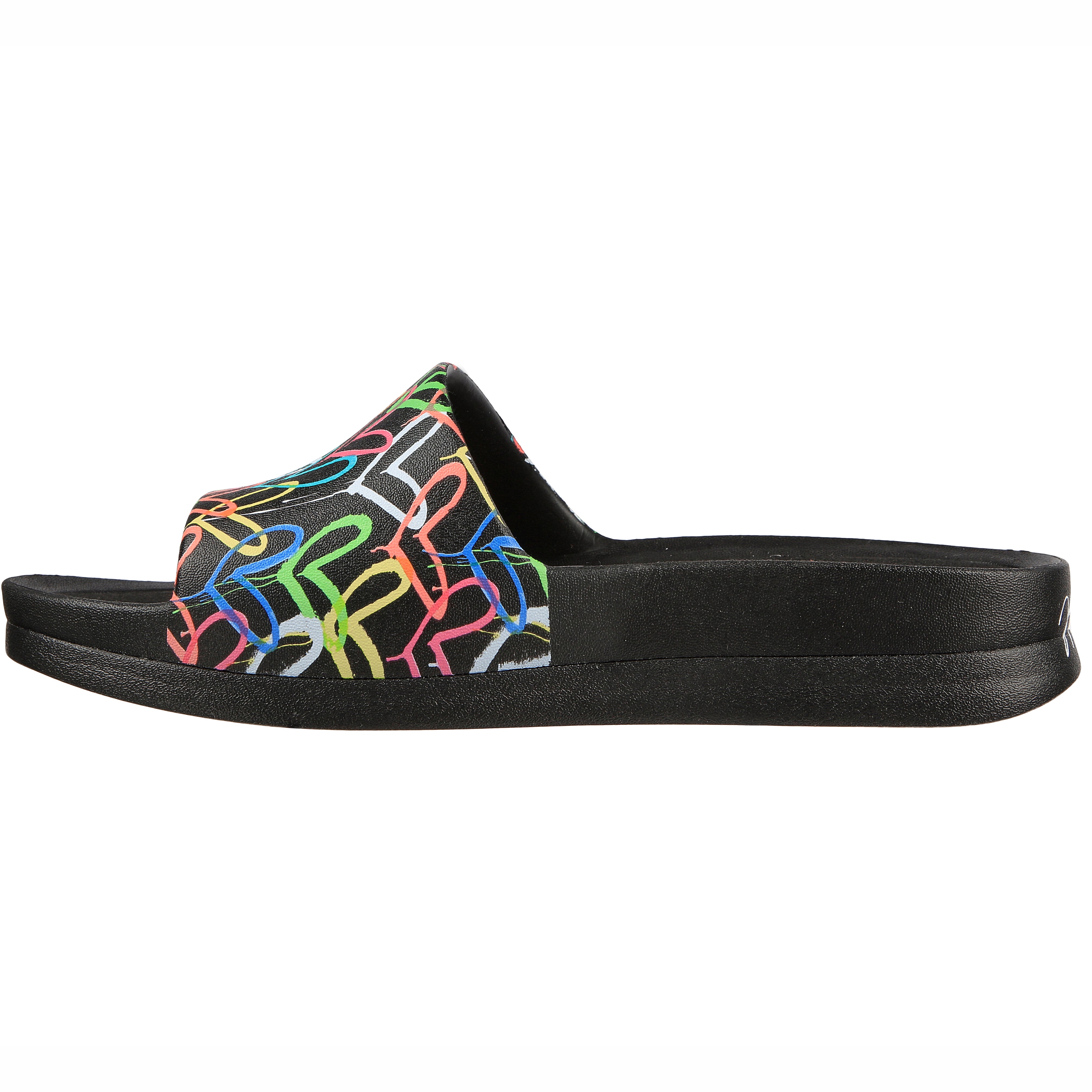 Skechers Papuci dama CALI GEAR CHARM TRUST LOVE 111327 BLACK/MULTICOLOR ID3499-BKMT