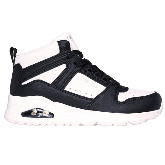 Skechers Ghete dama sport UNO HIGH REGARDS 177099 WHITE/BLACK ID3550-WBK