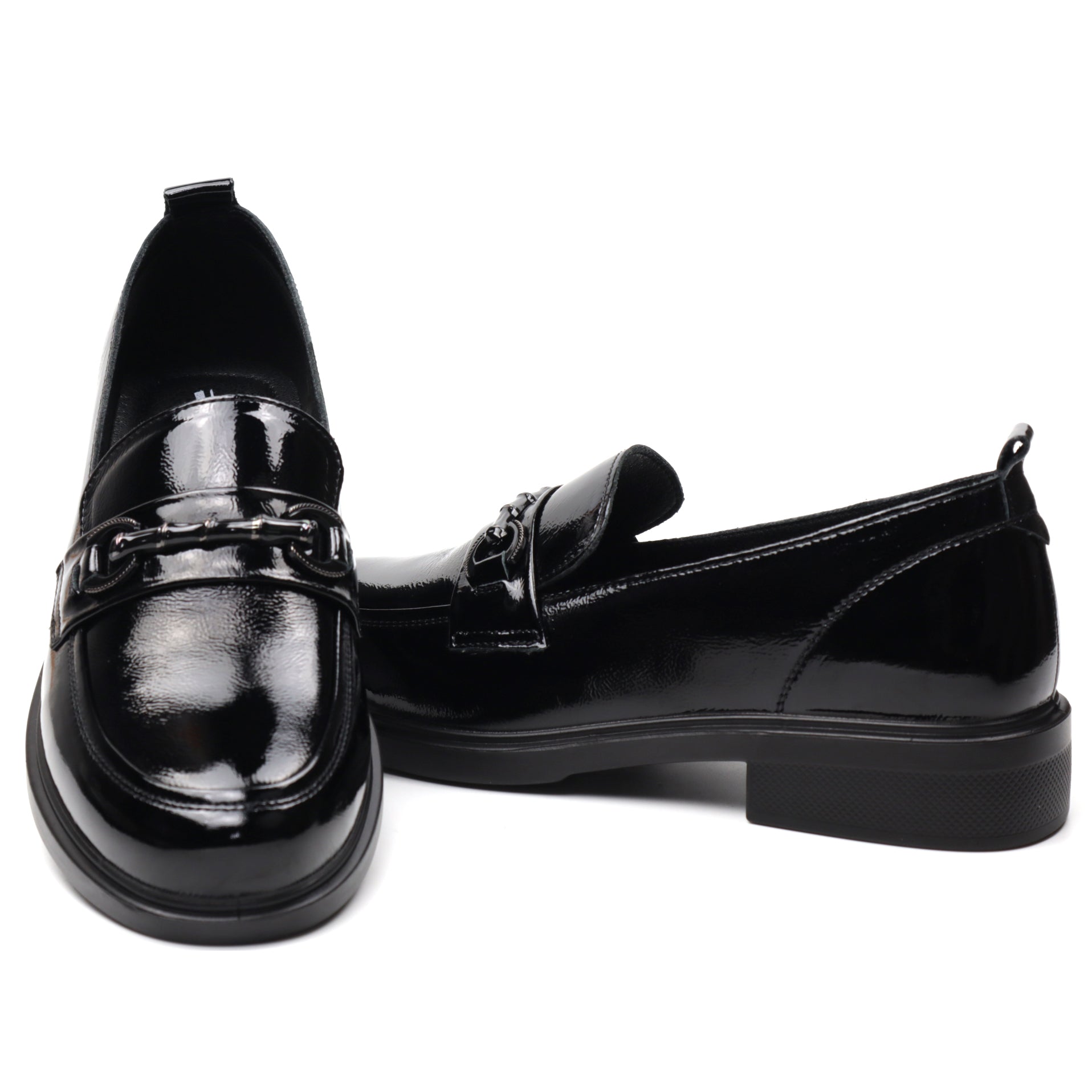 Pass Collection Pantofi dama X4X430012A 01 L negru lac ID3590-NGL