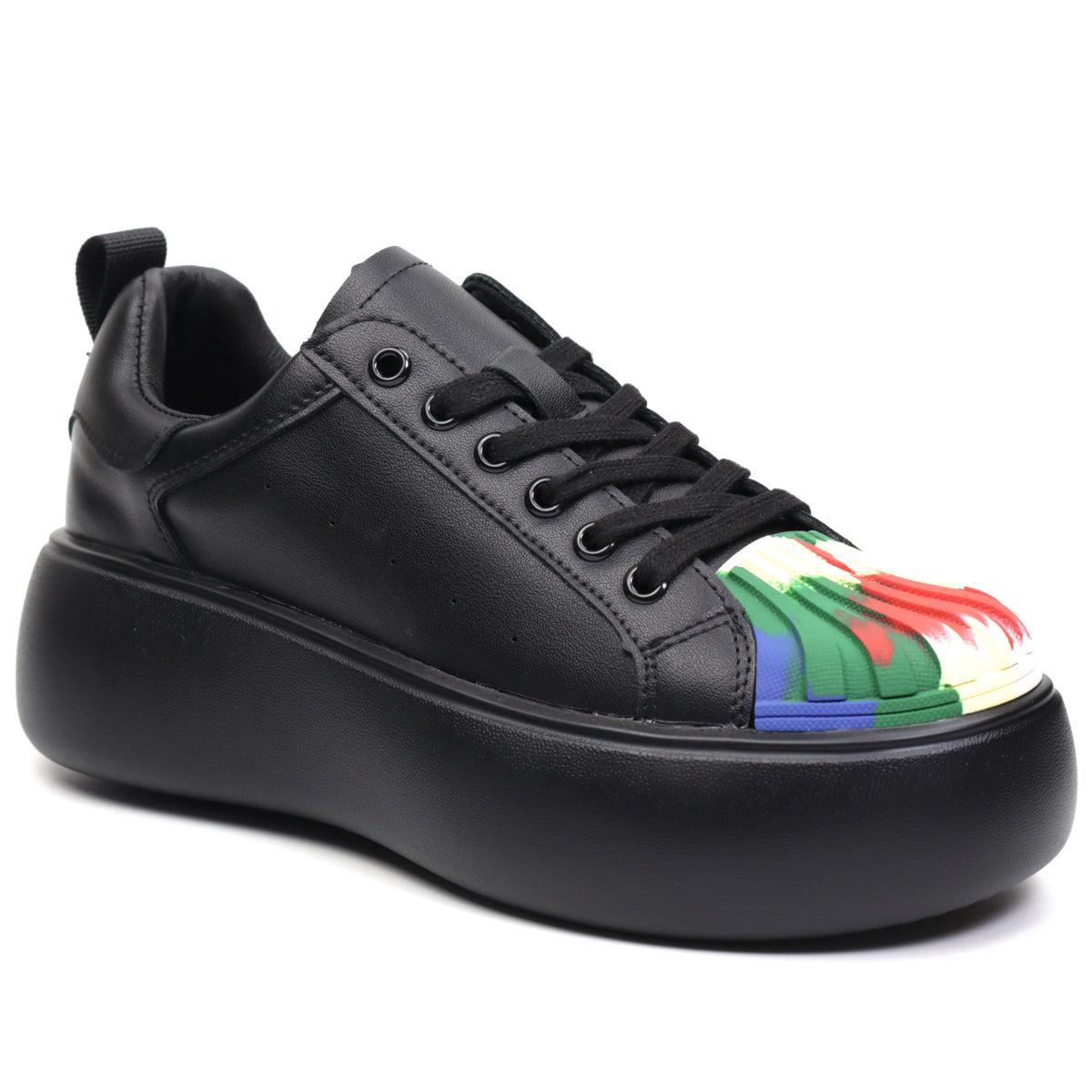 Franco Gerardo Pantofi dama 88135 negru+multicolor ID3607-NG.MCL